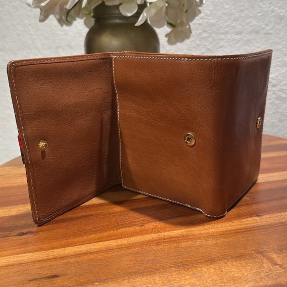 KATE SPADE Vintage Small Dual Strips Canvas Signature Logo Shoulder Bag /Wallet - Picture 13 of 16